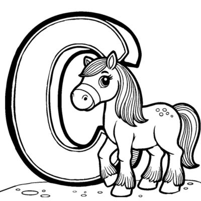 A letra C e o cavalo