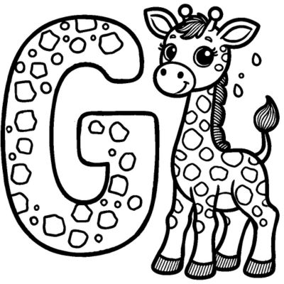 A letra G e a girafa