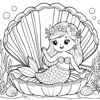 A sereia em sua concha