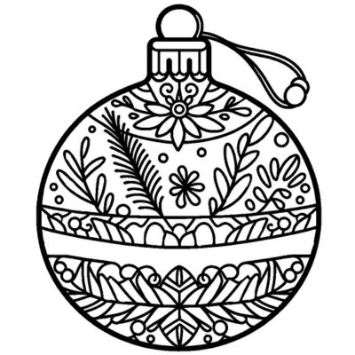 Bola de Natal decorada