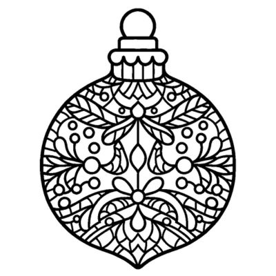 Bola de Natal estilizada