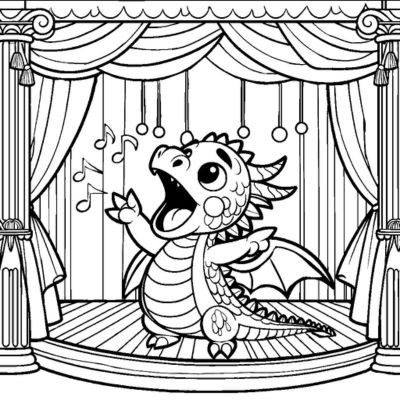 Dragão que canta na ópera