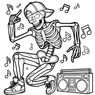 Esqueleto rapper