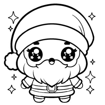 Papai Noel kawaii fácil