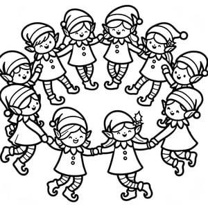 Roda de duendes de Natal